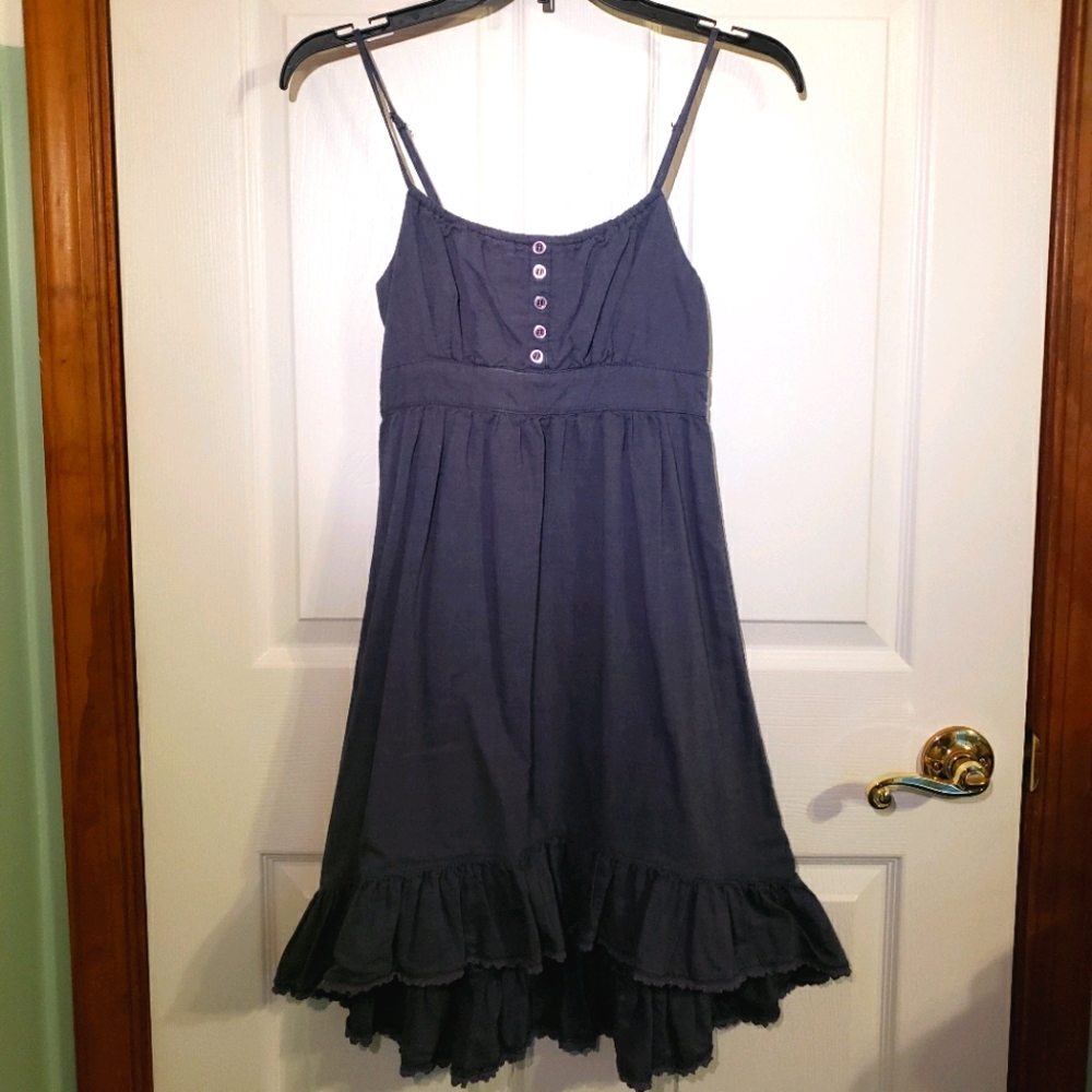Spaghetti strap dress cotton denim color Mossimo